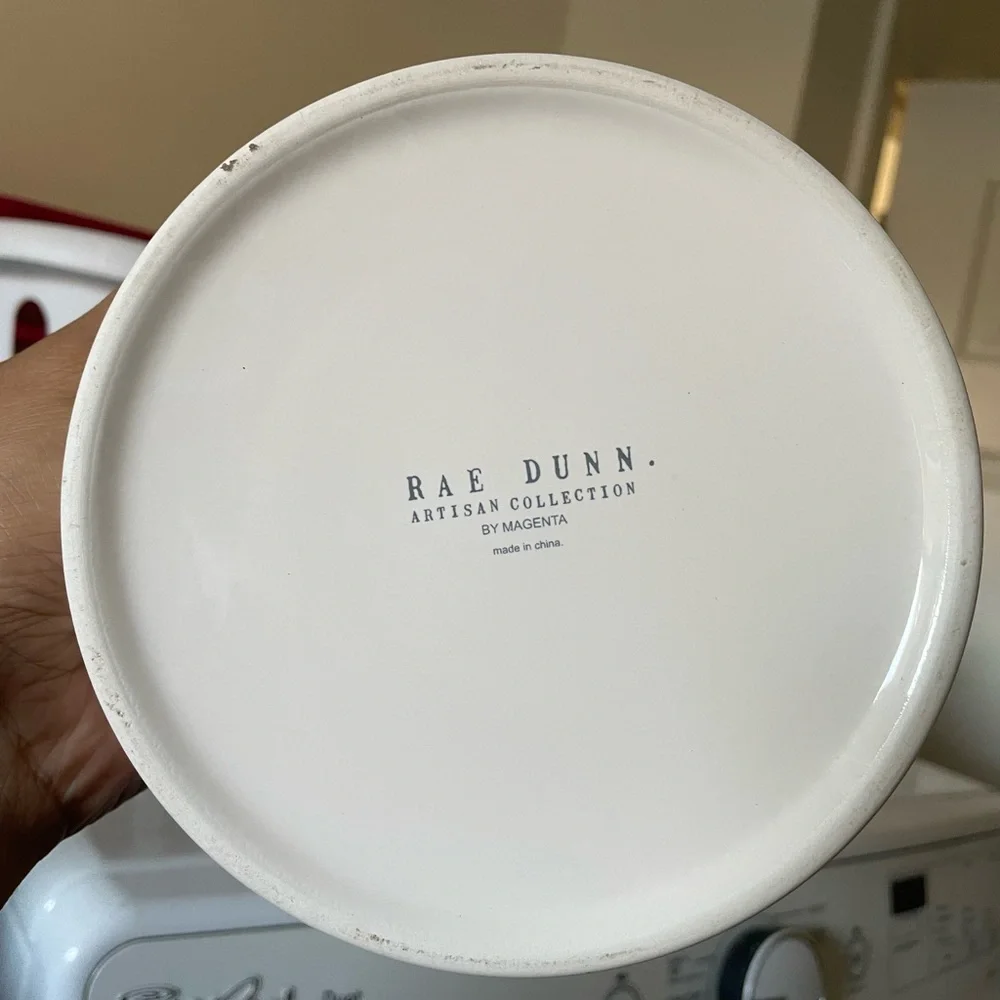 Large Rae Dunn pet dog bowl dish. 8 inches in diameter. Great condition. Gulp